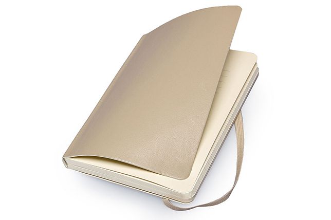 Moleskine Classic Colored Notebook, Pocket, Ruled, Khaki Beige, Soft Cover (3.5 x 5.5)