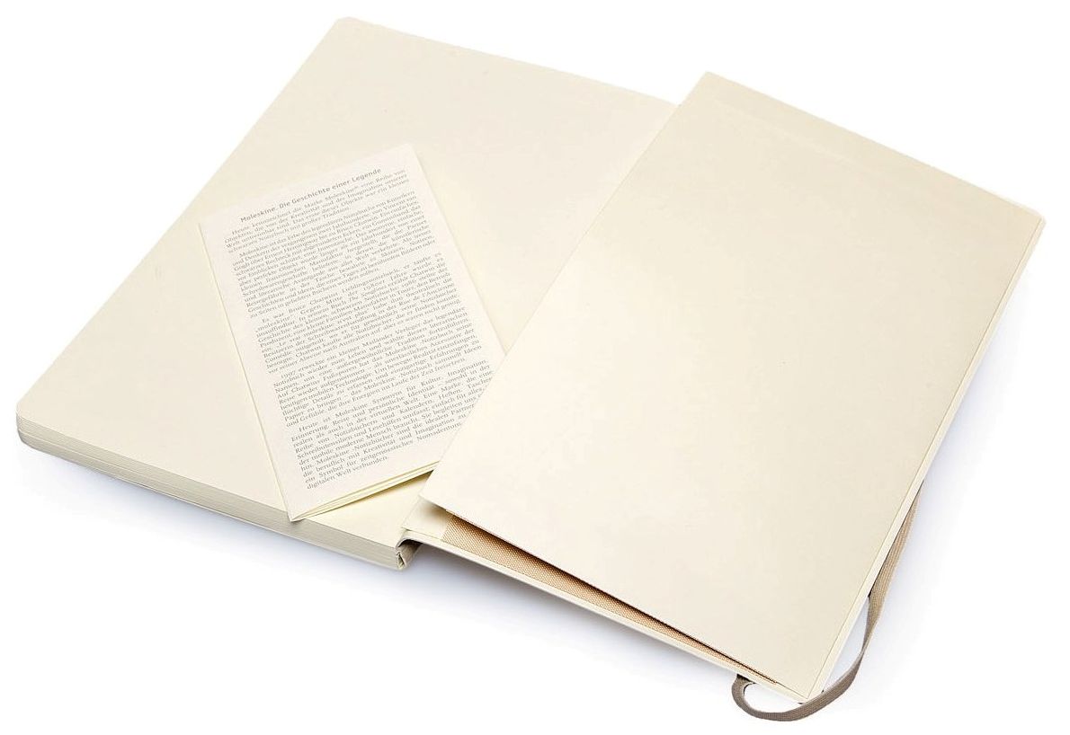 Moleskine Classic Soft Khaki Beige Large Ruled Notebook
