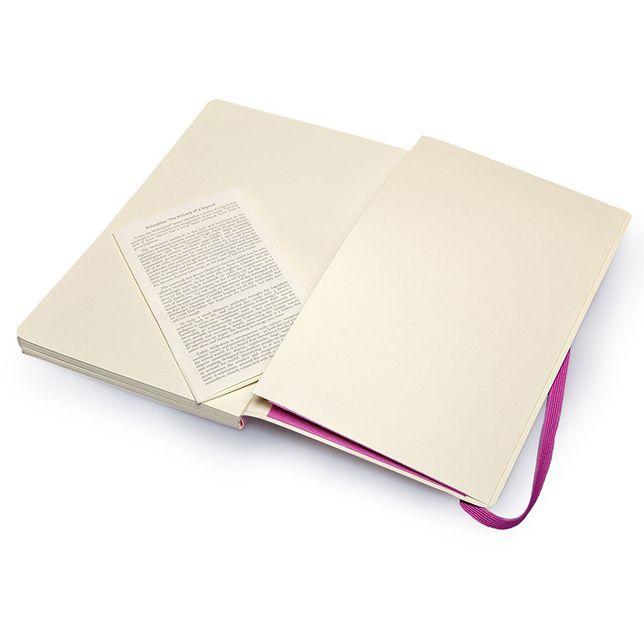 Moleskine Classic Colored Notebook, Large, Ruled, Orchid Purple, Soft Cover (5 x 8.25)