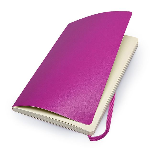 Moleskine Classic Colored Notebook, Large, Ruled, Orchid Purple, Soft Cover (5 x 8.25)