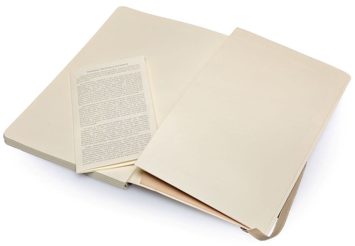 Moleskine Classic Soft Khaki Beige Large Dotted Notebook