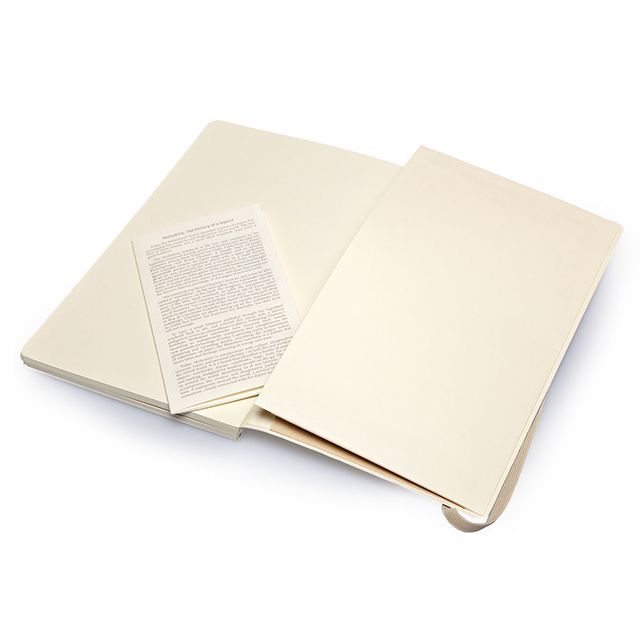 Moleskine Classic Large Plain Notebook: Khaki Beige
