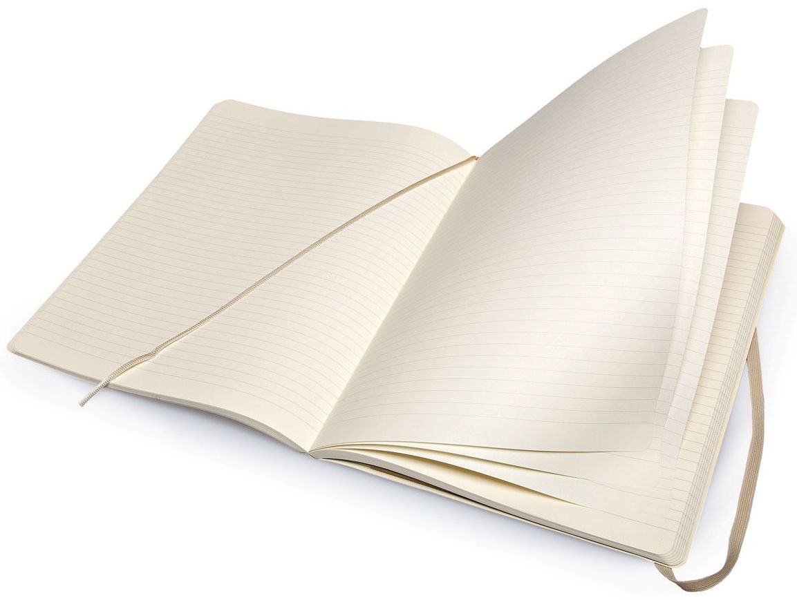 Moleskine Classic Colored Notebook, Extra Large, Ruled, Khaki Beige