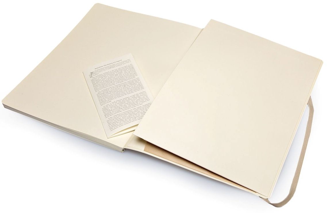 Moleskine Classic Colored Notebook, Extra Large, Ruled, Khaki Beige