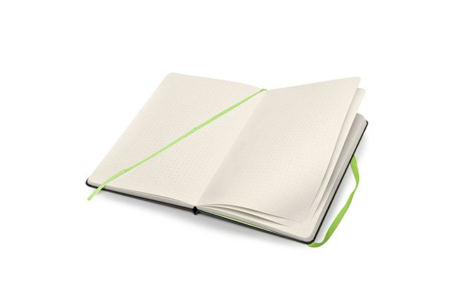Moleskine Evernote Sketchbook with Smart Stickers, Large, Dotted, Black, Hard Cover (5 X 8.25)