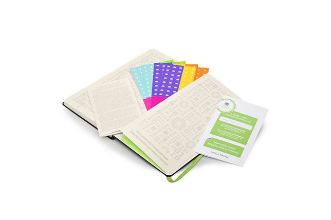 Moleskine Evernote Sketchbook with Smart Stickers, Large, Dotted, Black, Hard Cover (5 X 8.25)