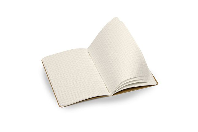 Moleskine Evernote Journal with Smart Stickers, Large, (Set of 2), Squared, Kraft Brown, Soft Cover (5 X 8.25)