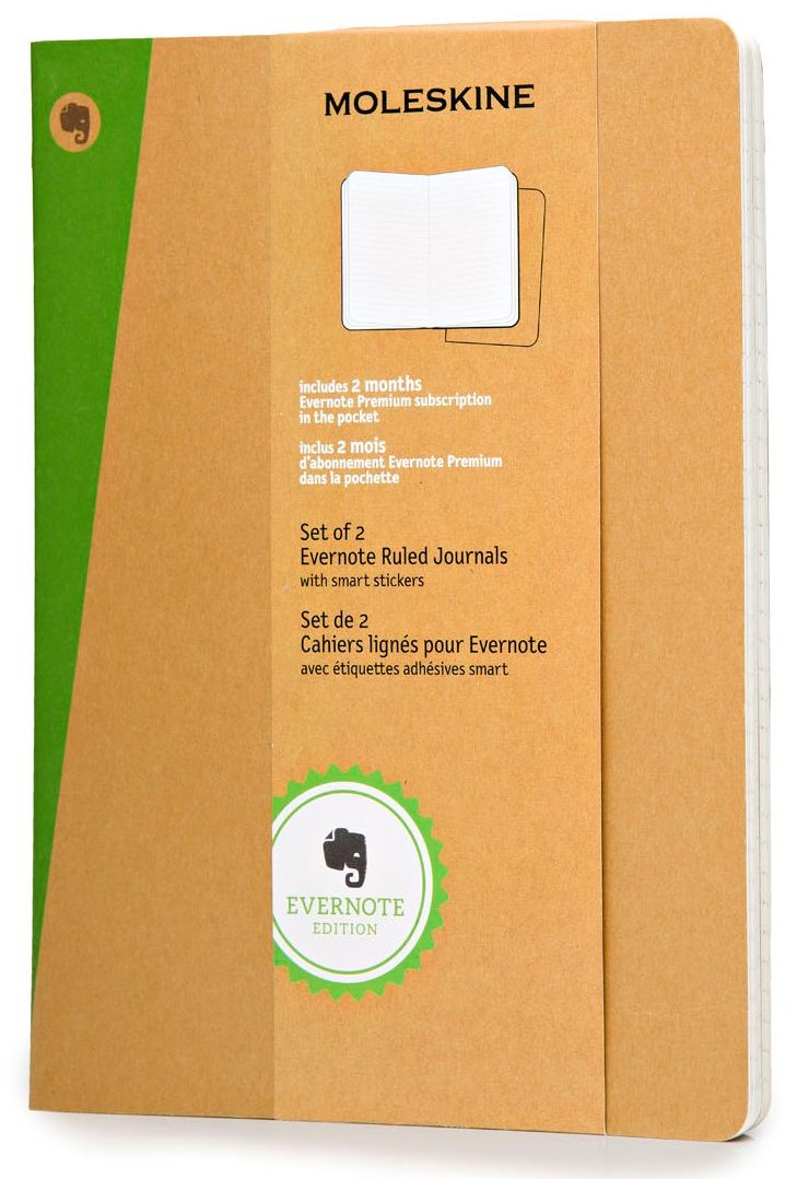 Moleskine Evernote Extra Large Ruled Journal, Set of 2