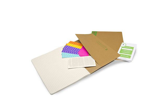 Moleskine Evernote Smart Notebook, Extra Large, Squared, Hard Cover, Set of 2