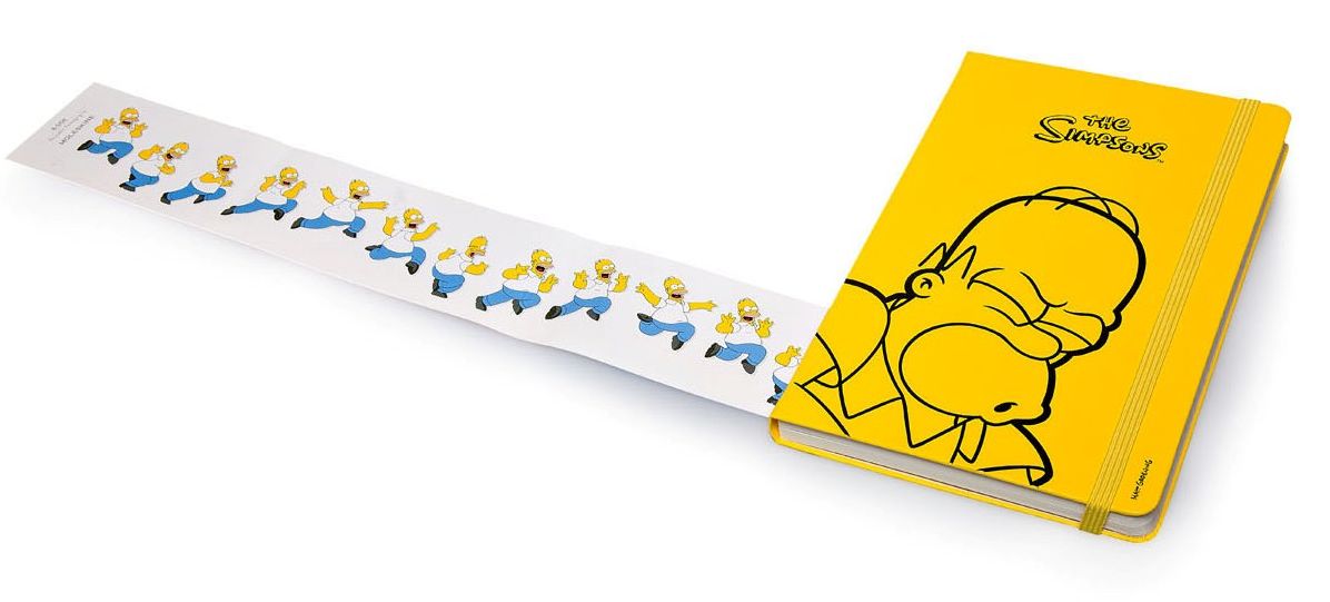 Moleskine Limited Edition Simpsons Yellow Large Ruled Notebook