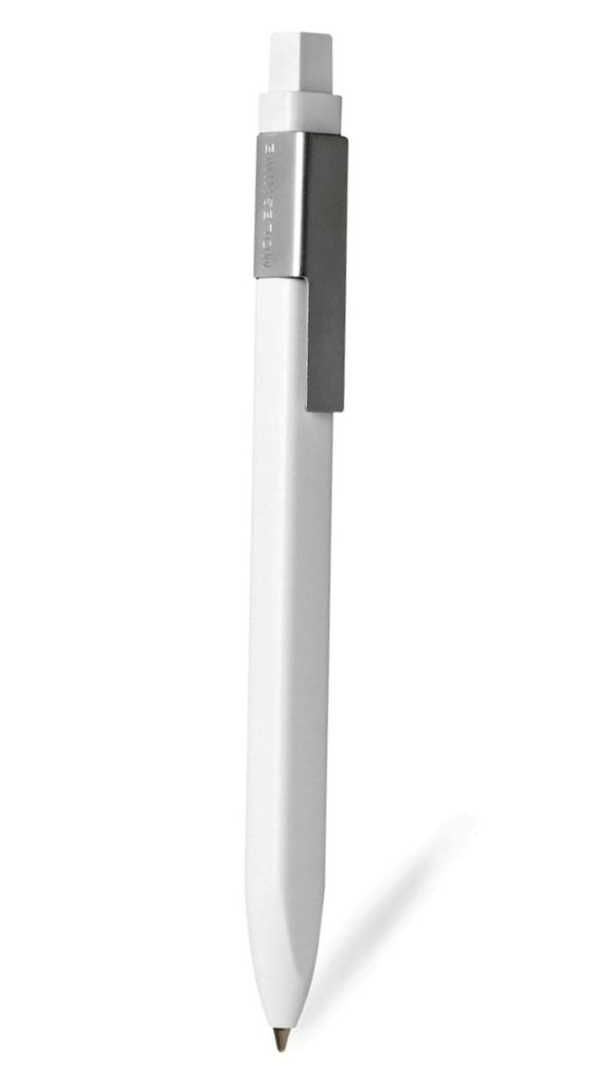 Moleskine Classic Click Ball Pen White, Fine 0.5 mm