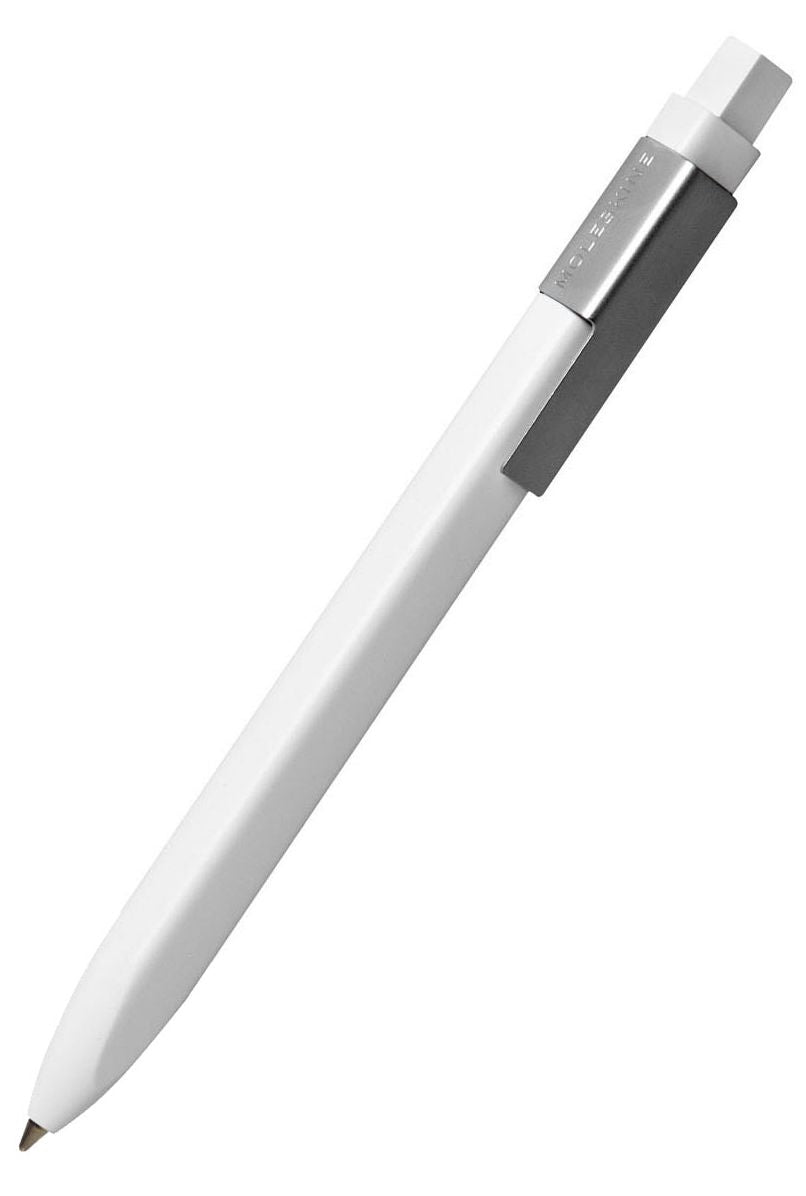 Moleskine Classic Click Ball Pen White, Fine 0.5 mm