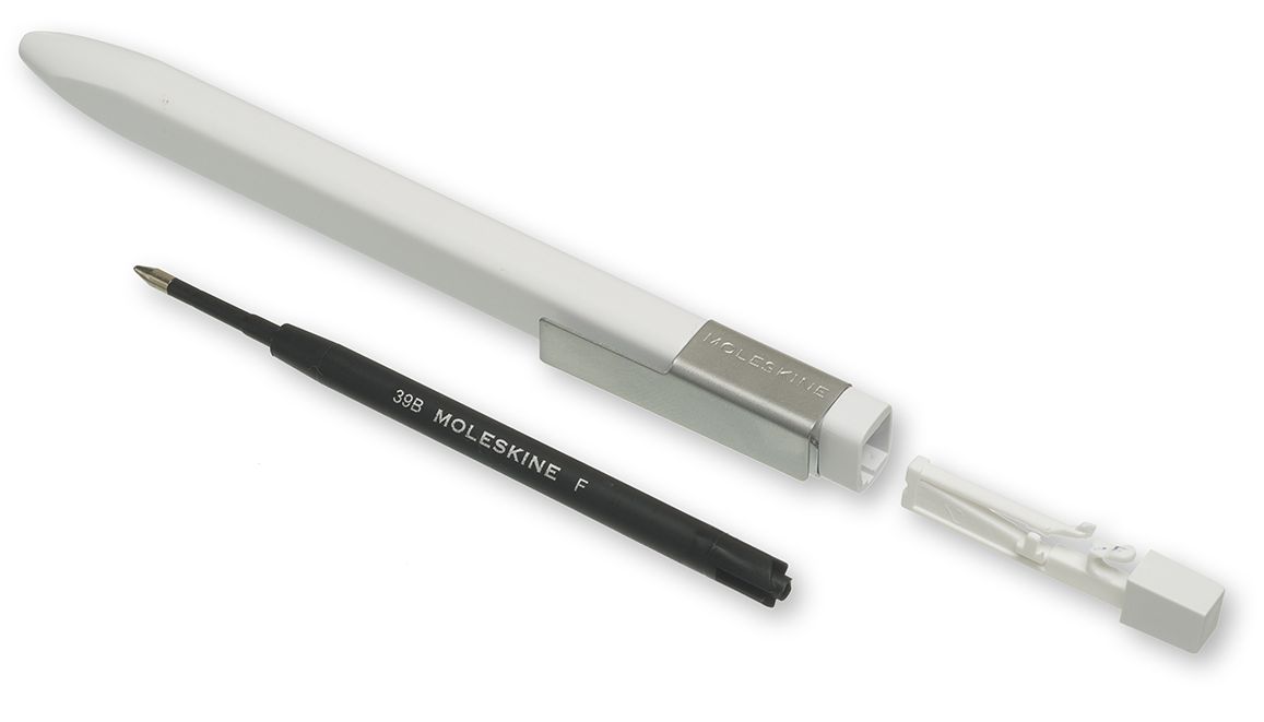 Moleskine Classic Click Ball Pen White, Fine 0.5 mm