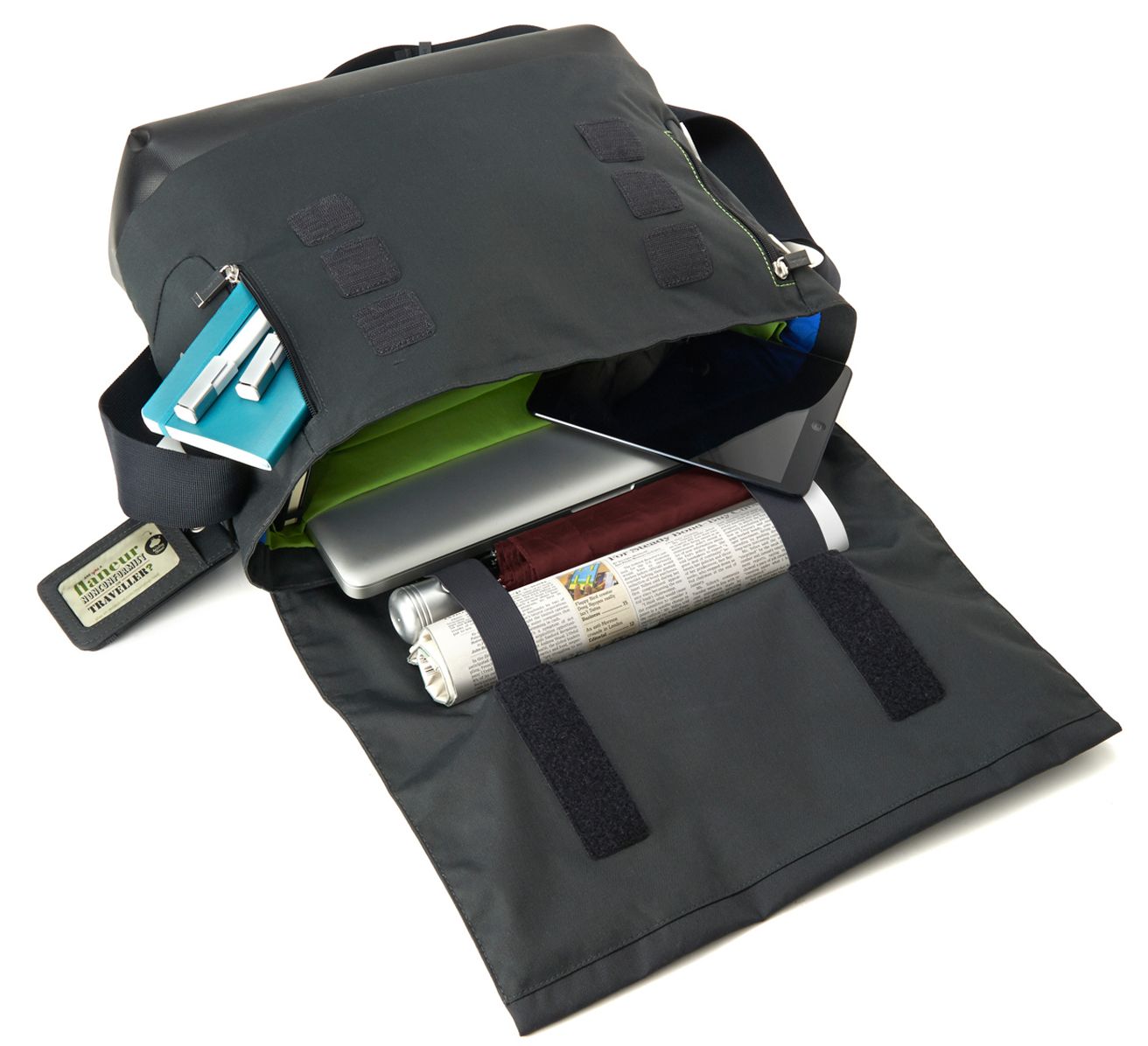 Moleskine myCloud Messenger Bag, Payne's Grey, (16.25 x 13 x 5.5)