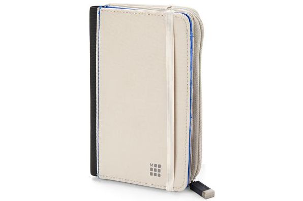 Moleskine Double Wallet, Khaki Beige, (4.25 X 7 X 1.25)