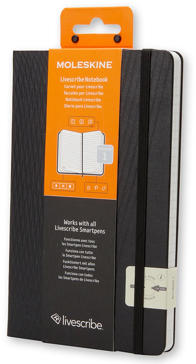 Moleskine Livescribe Notebook Ruled Black Large