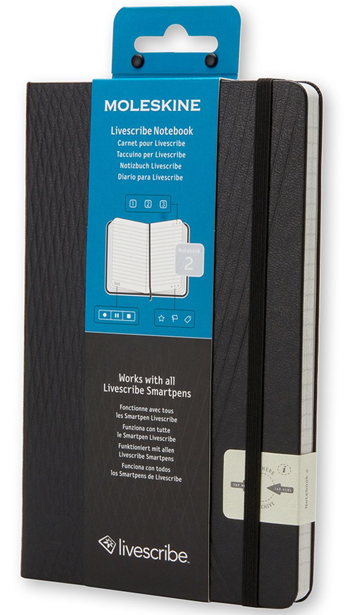 Moleskine Livescribe Notebook Ruled Black Large