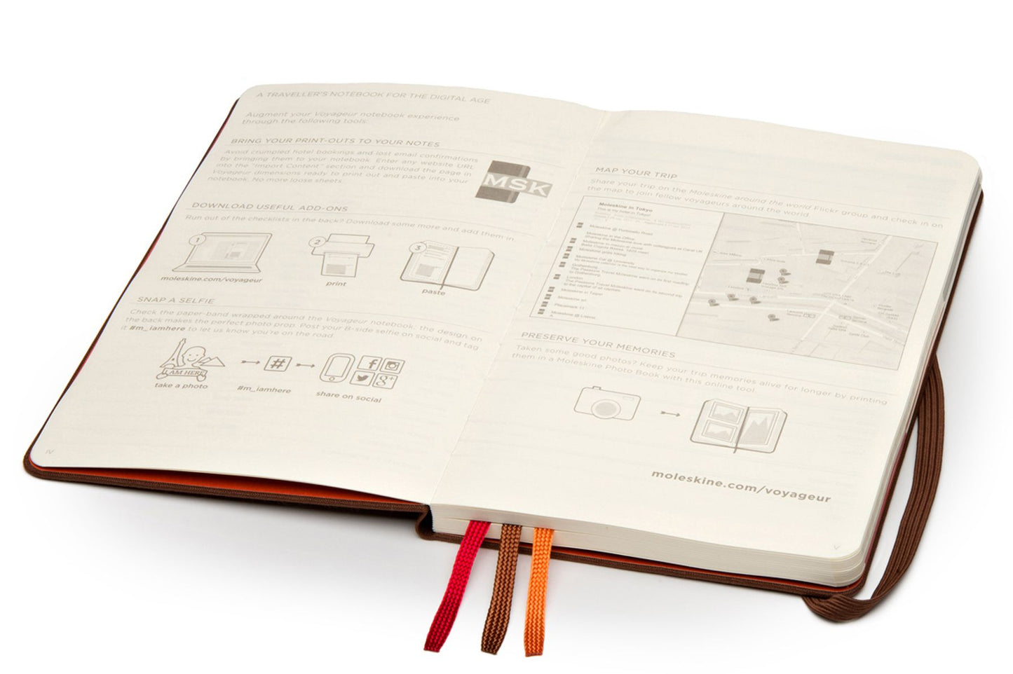 Moleskine Voyageur Traveller's Notebook, Hard Cover, Nutmeg Brown (4 x 7)