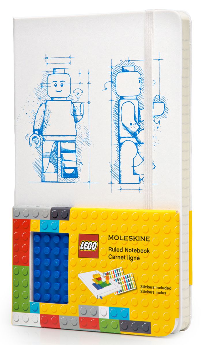 Moleskine Limited Edition LEGO II White Large Ruled Hardcover Notebook