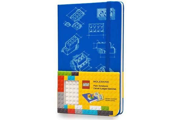 Moleskine LEGO Limited Edition Notebook II, Large, Plain, Blue, Hard Cover (5 x 8.25)