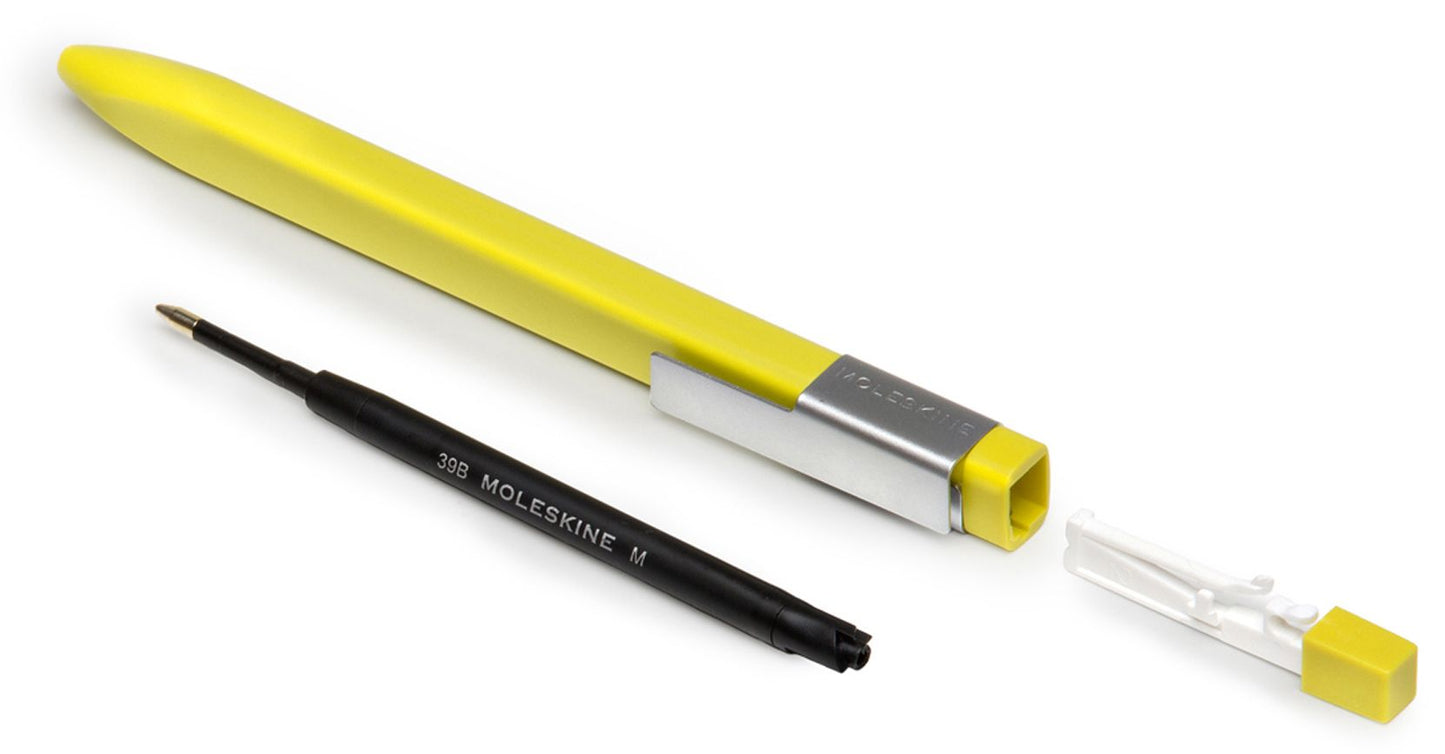 Moleskine Classic Click Ball Pen Hay Yellow, Large 1.0 mm
