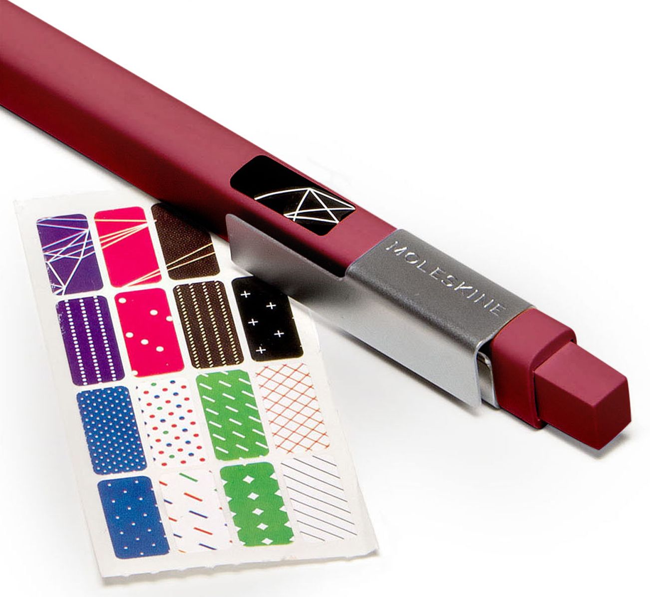 Moleskine Classic Click Ball Pen Burgundy Red, Large 1.0 mm