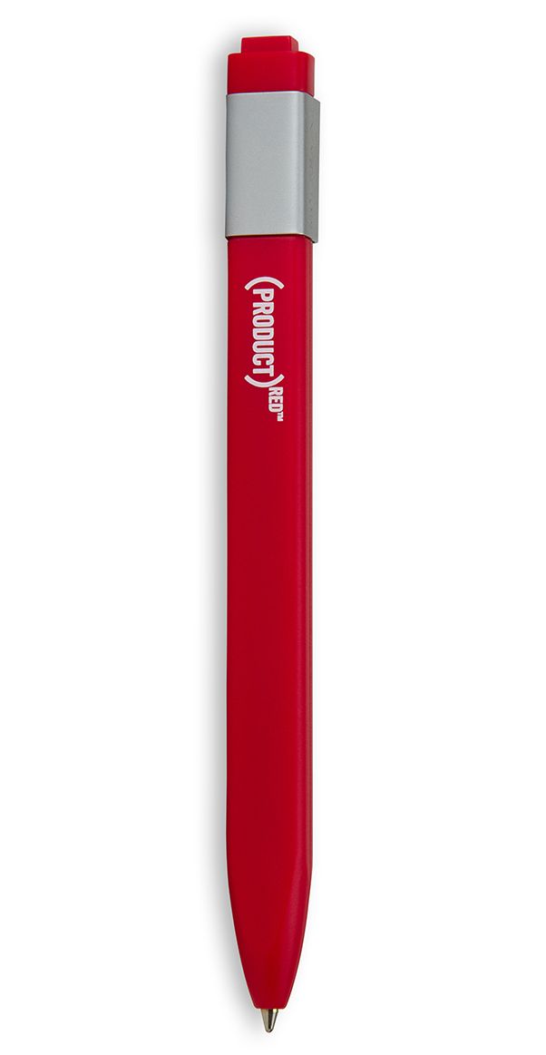Moleskine Special Edition Product (RED) Click Ball Pen, Large 1.0 mm