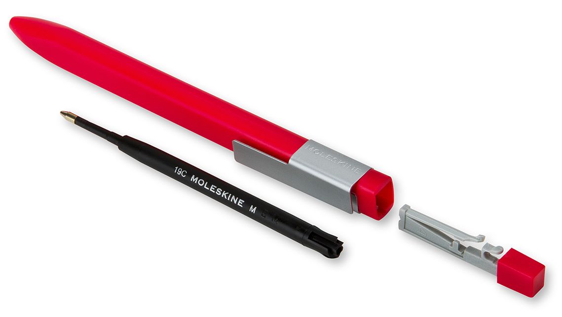 Moleskine Special Edition Product (RED) Click Ball Pen, Large 1.0 mm