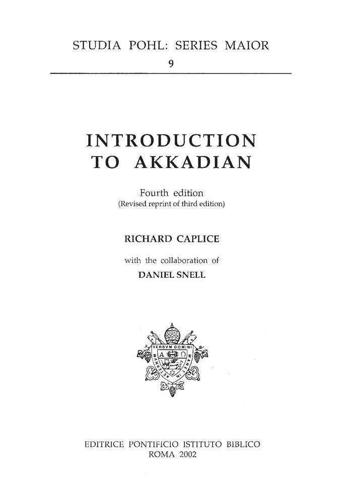 Intoduction to Akkadian
