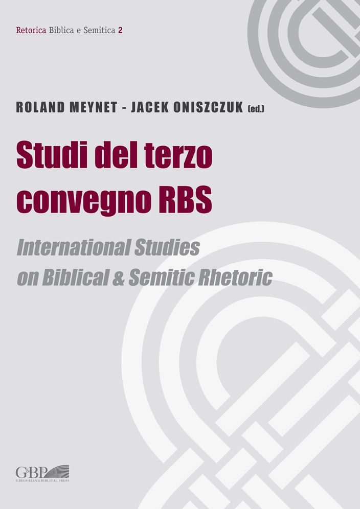 Studi del Terzo Convegno Rbs: International Studies on Biblical & Semitic Rhetoric
