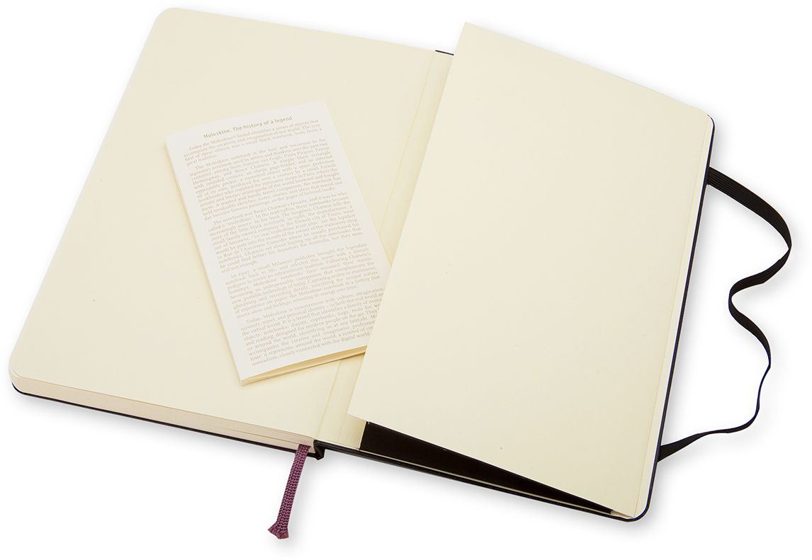 Moleskine Classic Notebook, Pocket, Plain, Black, Hard Cover (3.5 x 5.5)