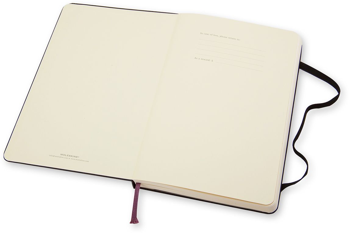 Moleskine Classic Notebook, Pocket, Plain, Black, Hard Cover (3.5 x 5.5)