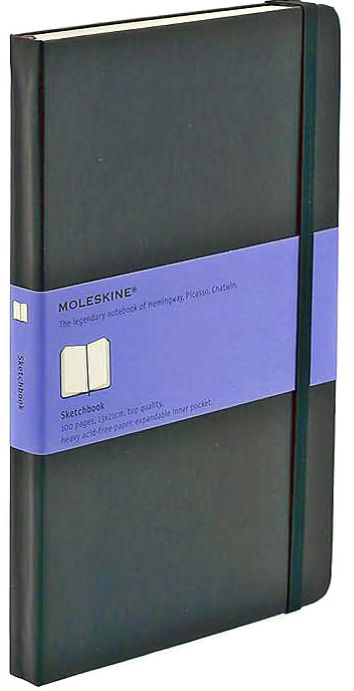 Black Moleskine Large Sketchbook (5.25"x8.25")