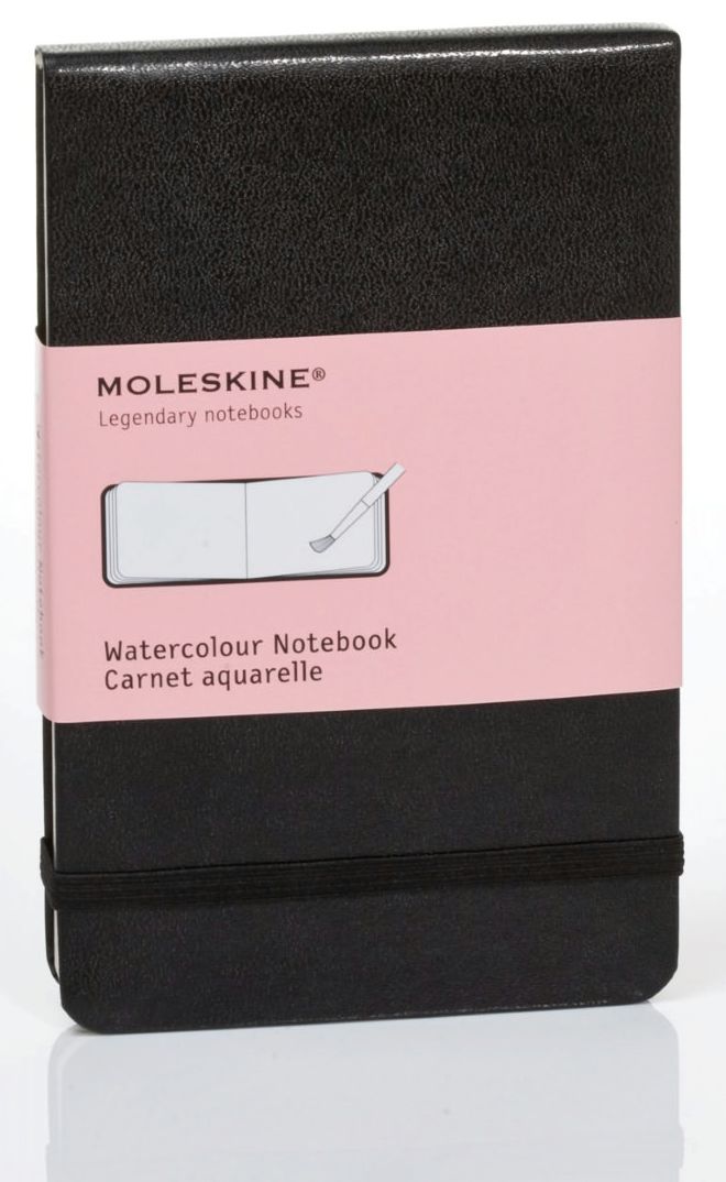 Moleskine Art Plus Watercolor Album, Pocket, Black, Hard Cover (3.5 x 5.5)