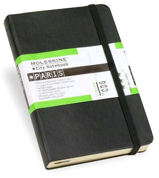 Moleskine City Notebook - Paris, Pocket, Black, Hard Cover (3.5 x 5.5)