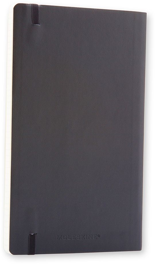 Moleskine Classic Notebook, Large, Squared, Black, Soft Cover (5 x 8.25)