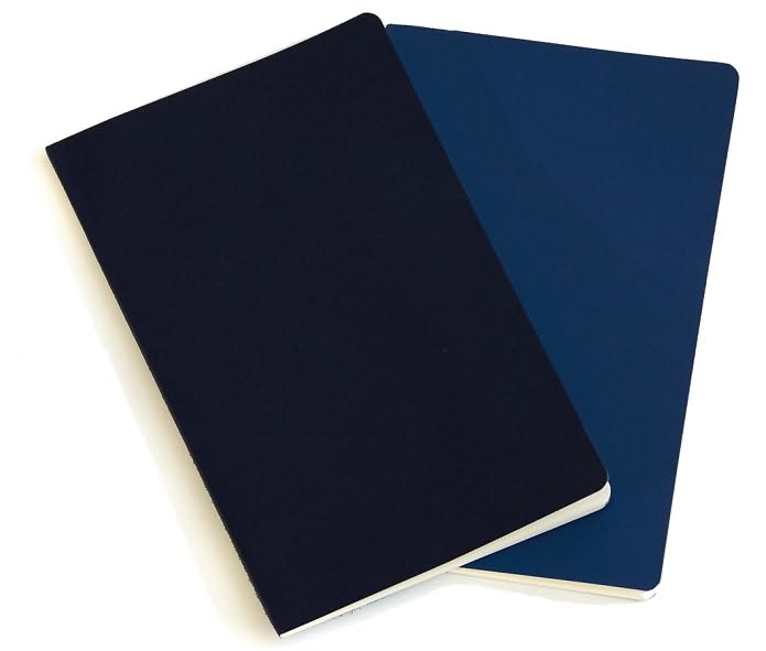 Moleskine Volant Large Ruled Notebook, Antwerp/Prussian Blue Set of 2