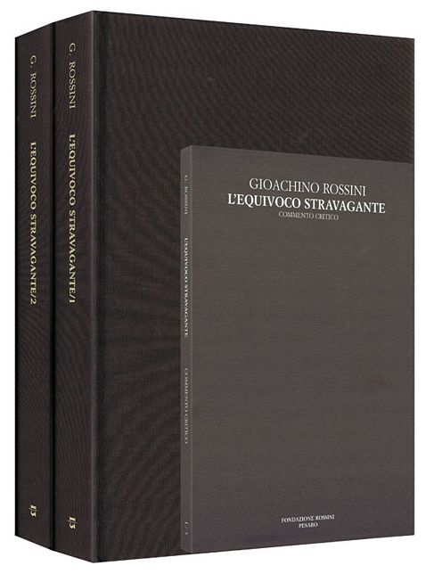 L'equivoco stravagante Critical Edition Full Score, 2 hardbound editions with commentary - S1/V3: Subscriber price within a subscription to the series: $261.00