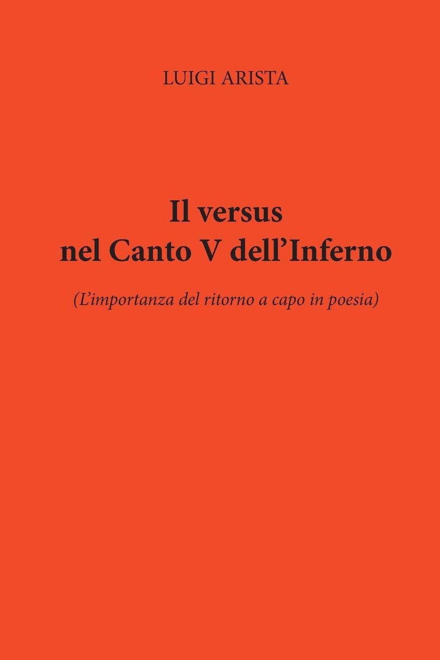 Il versus nel canto V dell'Inferno