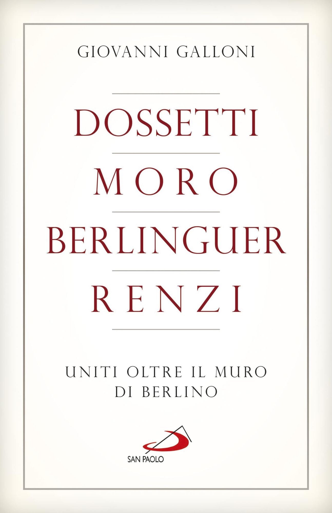 Dossetti, Moro, Berlinguer, Renzi. Uniti oltre il muro di Berlino
