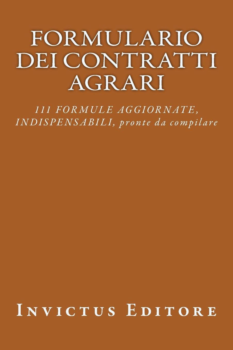 Formulario dei contratti agrari