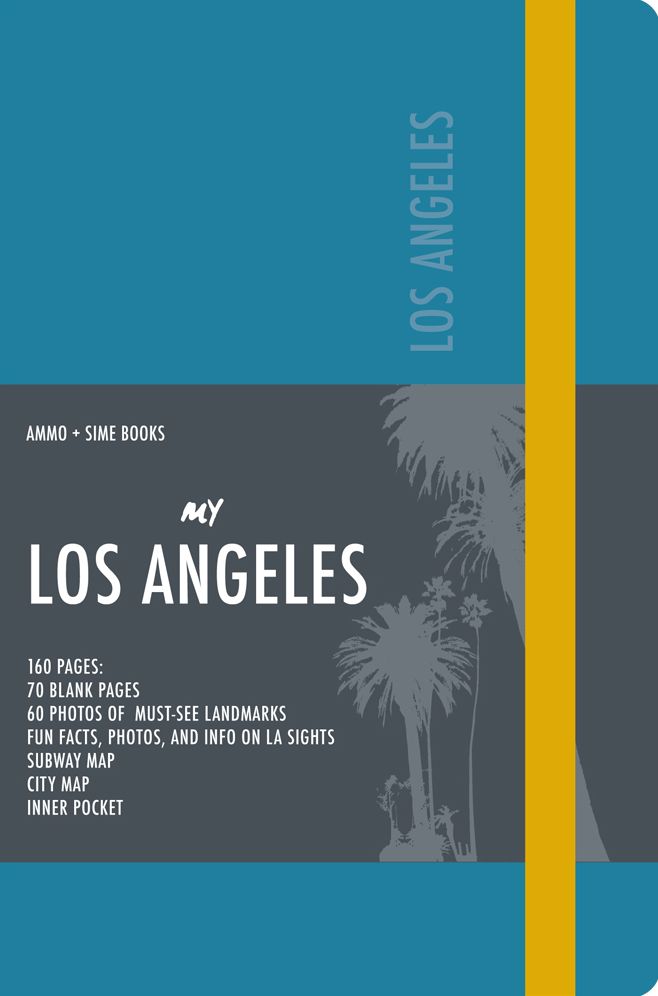 Los Angeles Visual Notebook: Teal Blue
