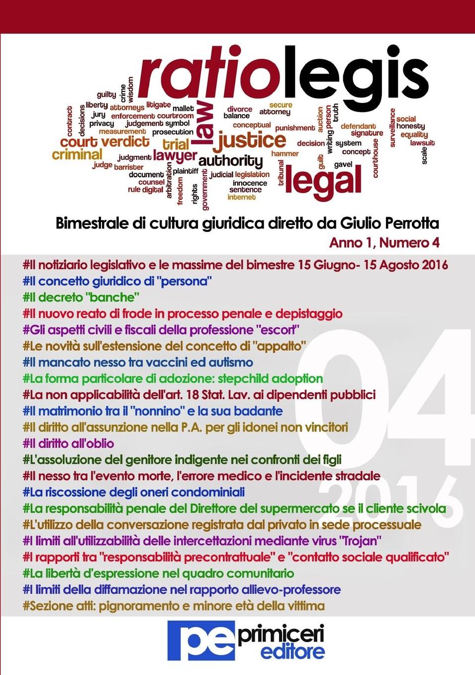 Ratio Legis (Numero 4, Anno 2016)