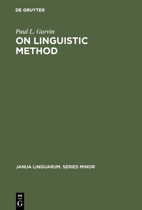On Linguistic Method: Selected Papers