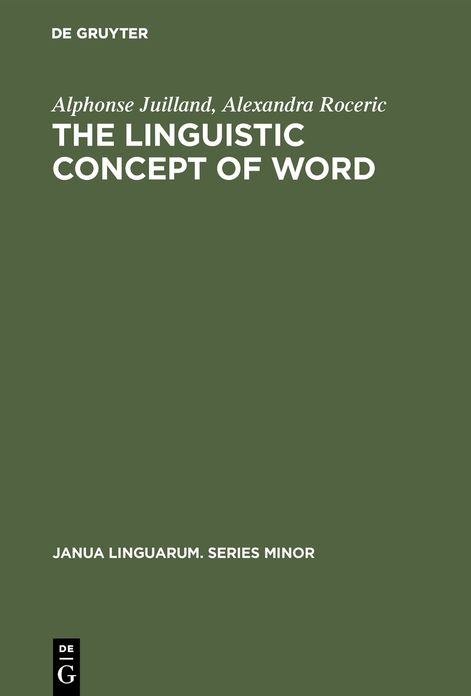 Linguistic Concept of Word: Analytic Bibliography
