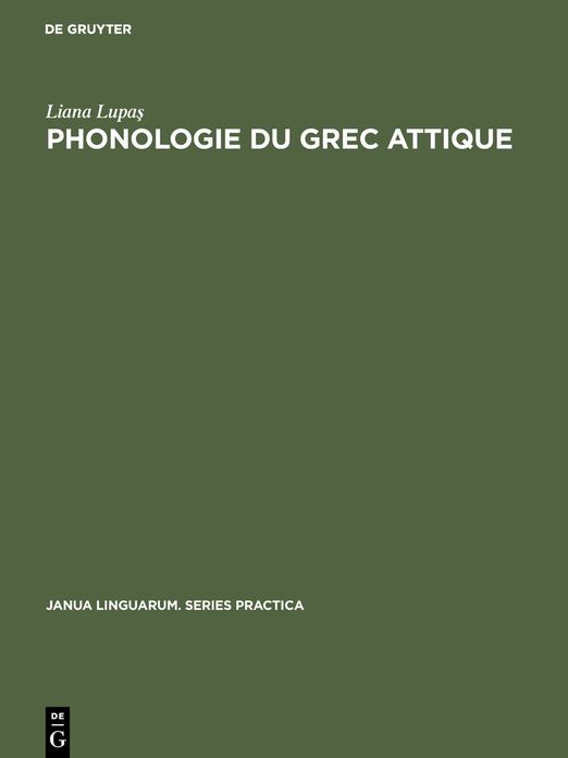 Phonologie du Grec Attique