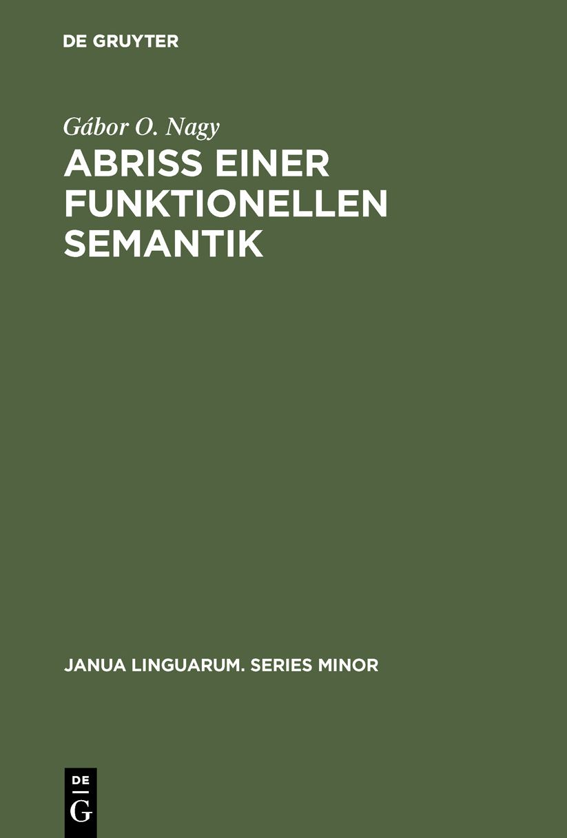 Abriss Einer Funktionellen Semantik