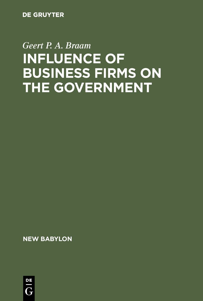 Influence of Business Firms on Government