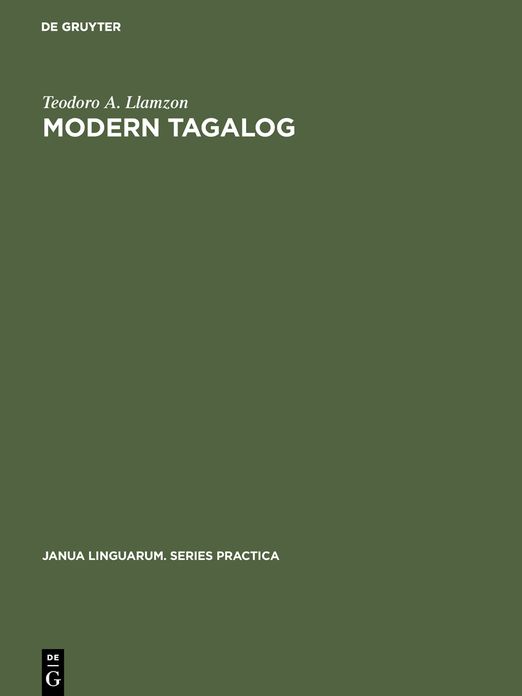 Modern Tagalog: A Functional-Structural Description