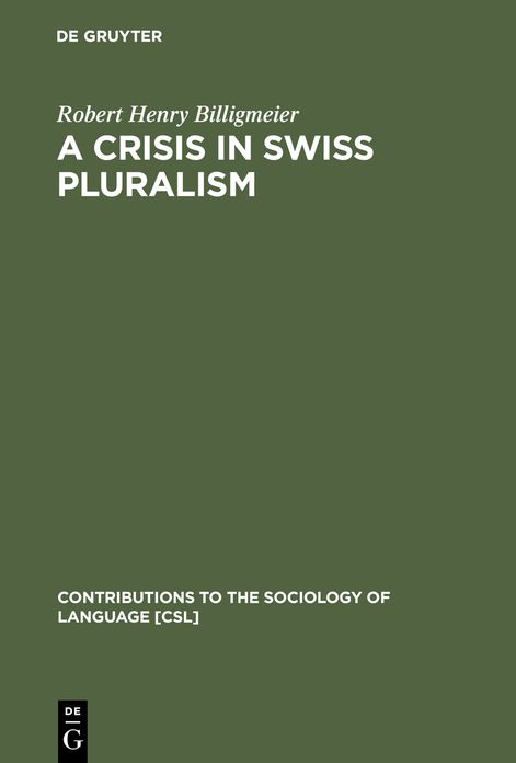 A Crisis in Swiss pluralism: The Romansh and their relations with the German- and Italian-Swiss in the perspective of a millenium